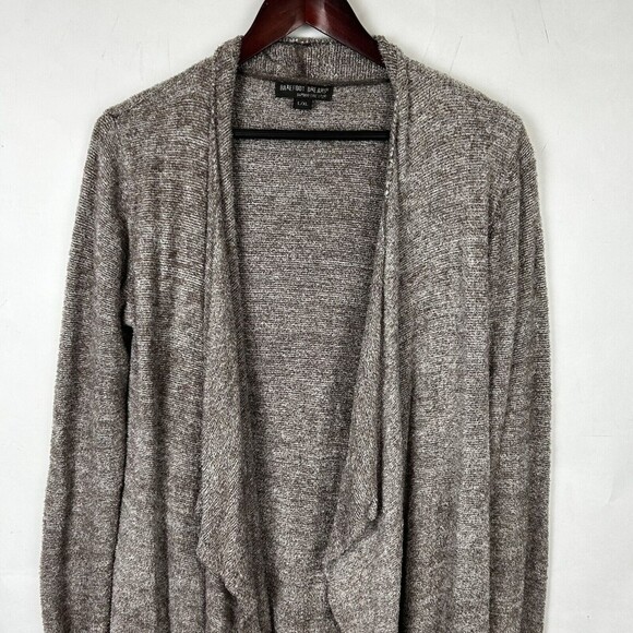 L/XL Barefoot Dreams Women's CozyChic Lite Calypso Cardigan Taupe Brown 436 Open - Picture 3 of 6